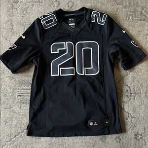Nike NFL Raiders Black and White McFadden #20 Football Jersey